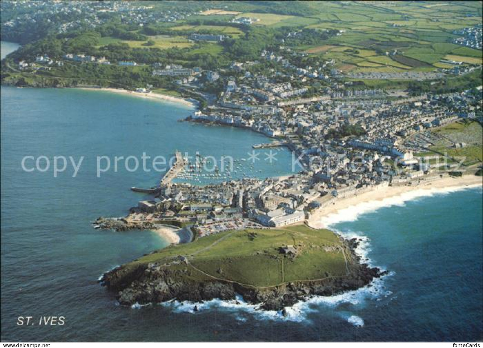 72487723 St Ives Cornwall Fliegeraufnahme St Ives - Andere & Zonder Classificatie