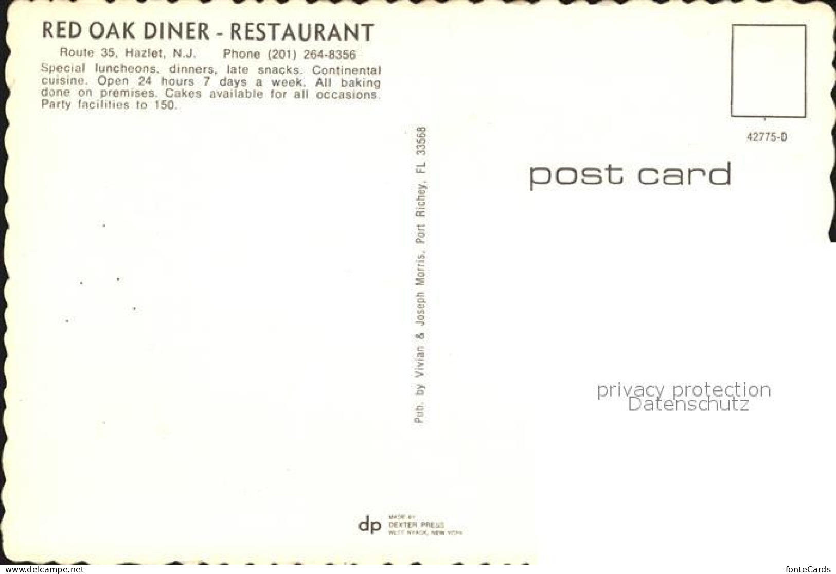 72487706 Hazlet Red Oak Diner Restaurant - Other & Unclassified