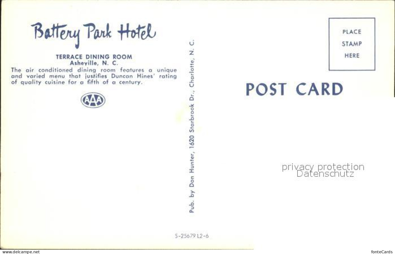 72486915 Asheville Battery Park Hotel Terrace Dining Room - Altri & Non Classificati