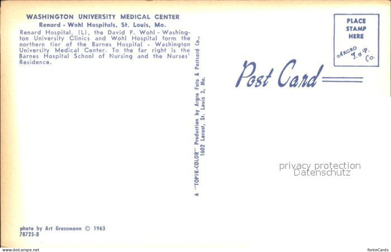 72486861 St Louis Missouri Washington University Medical Center  - Other & Unclassified