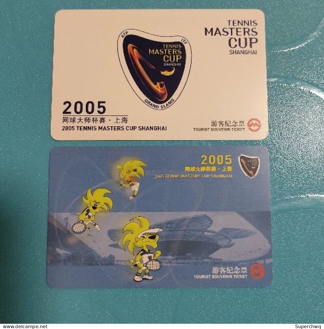 China Shanghai Metro One-way Card/one-way Ticket/subway Card,Tennis Masters Cup,2 Pcs - Monde