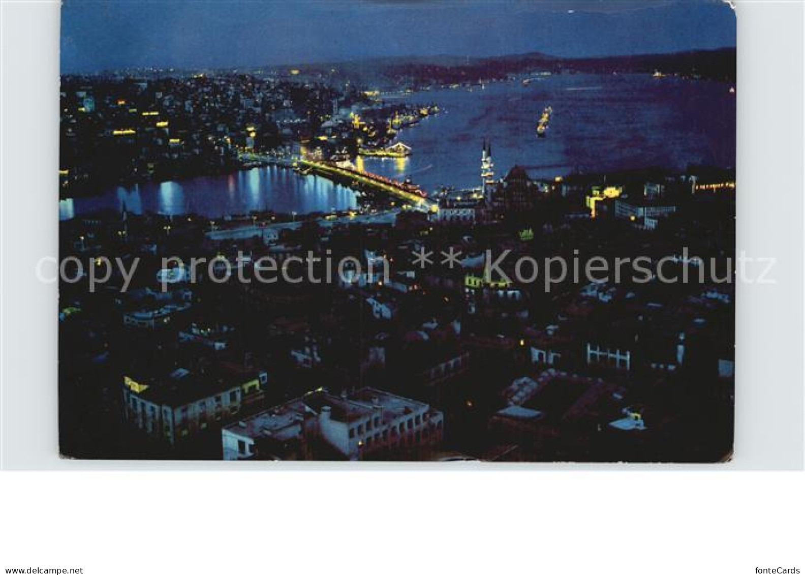 72485389 Istanbul Constantinopel Galata Bruecke Bosphorus Und Ueskuedar Fliegera - Turquie