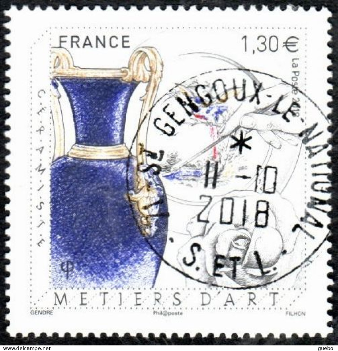 France Oblitération Cachet à Date N° 5264 - Métier D'art, Céramiste - Gebraucht