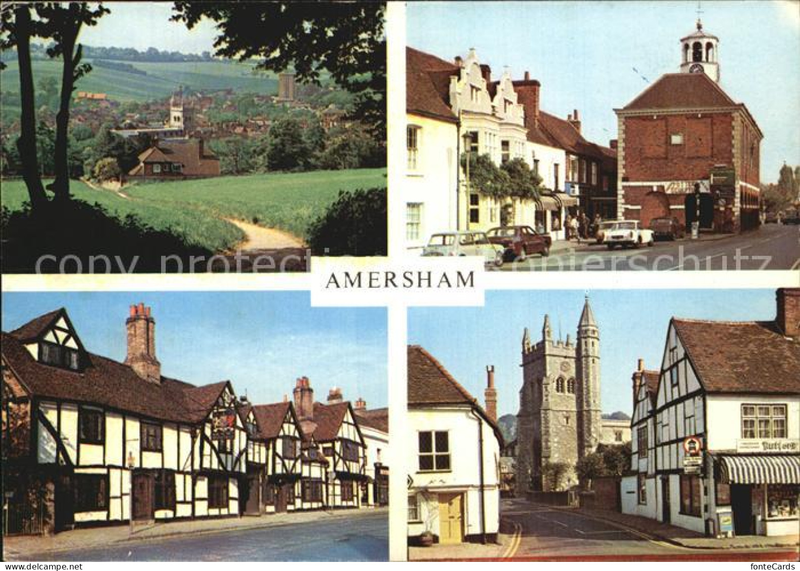 72483775 Amersham Town Rectory Woods Kings Arms Hotel Market Hall Parish Church  - Buckinghamshire