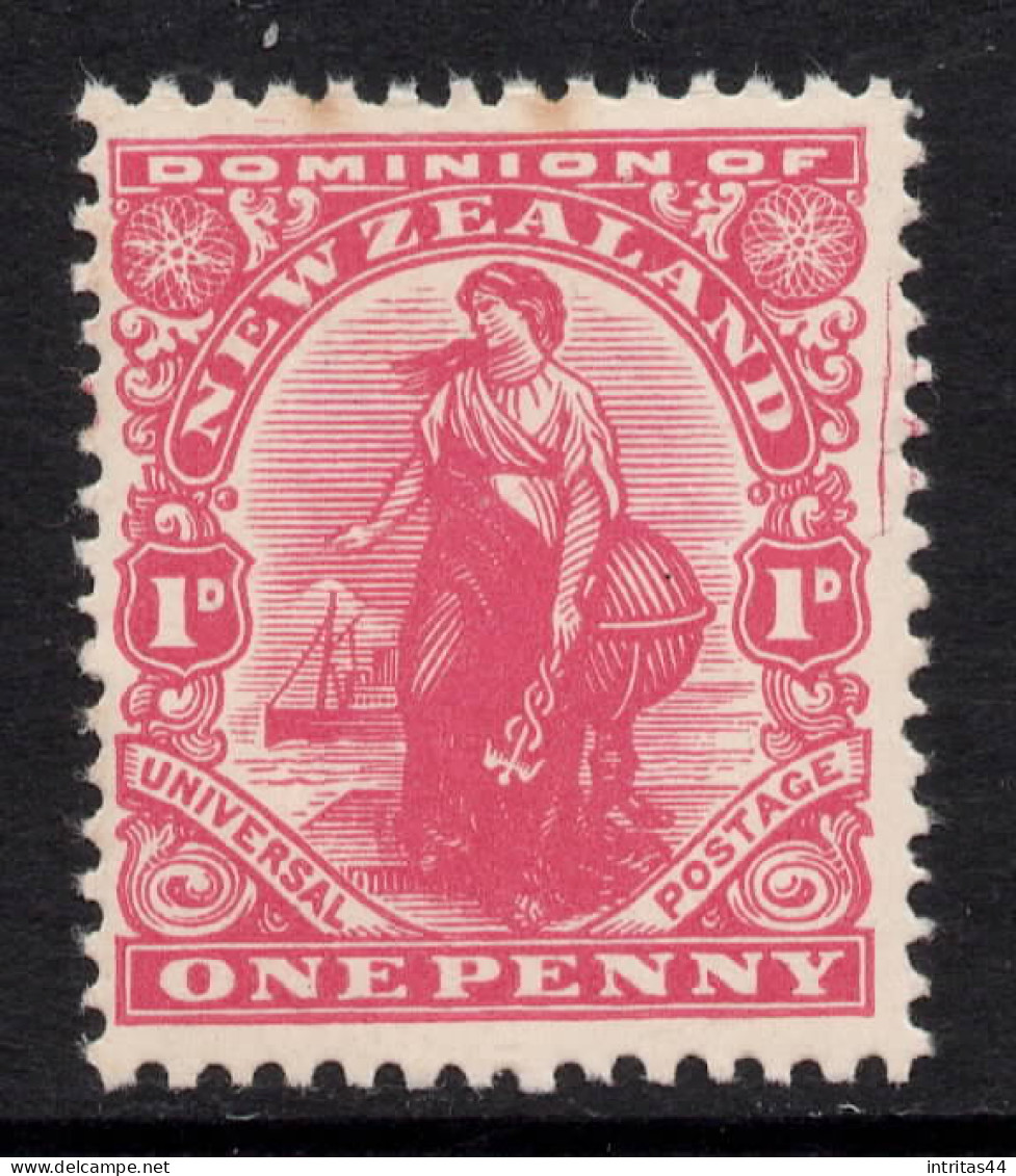 NEW ZEALAND 1909 KING EDWRD VII " 1d RED DOMINION" STAMP MNH - Neufs
