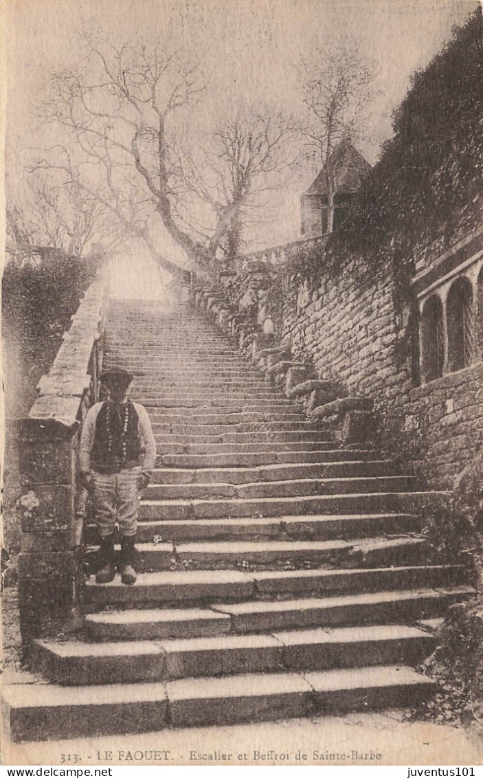 CPA Le Faôuet-Escalier Et Beffroi De Sainte Barbe-313     L2908 - Faouët