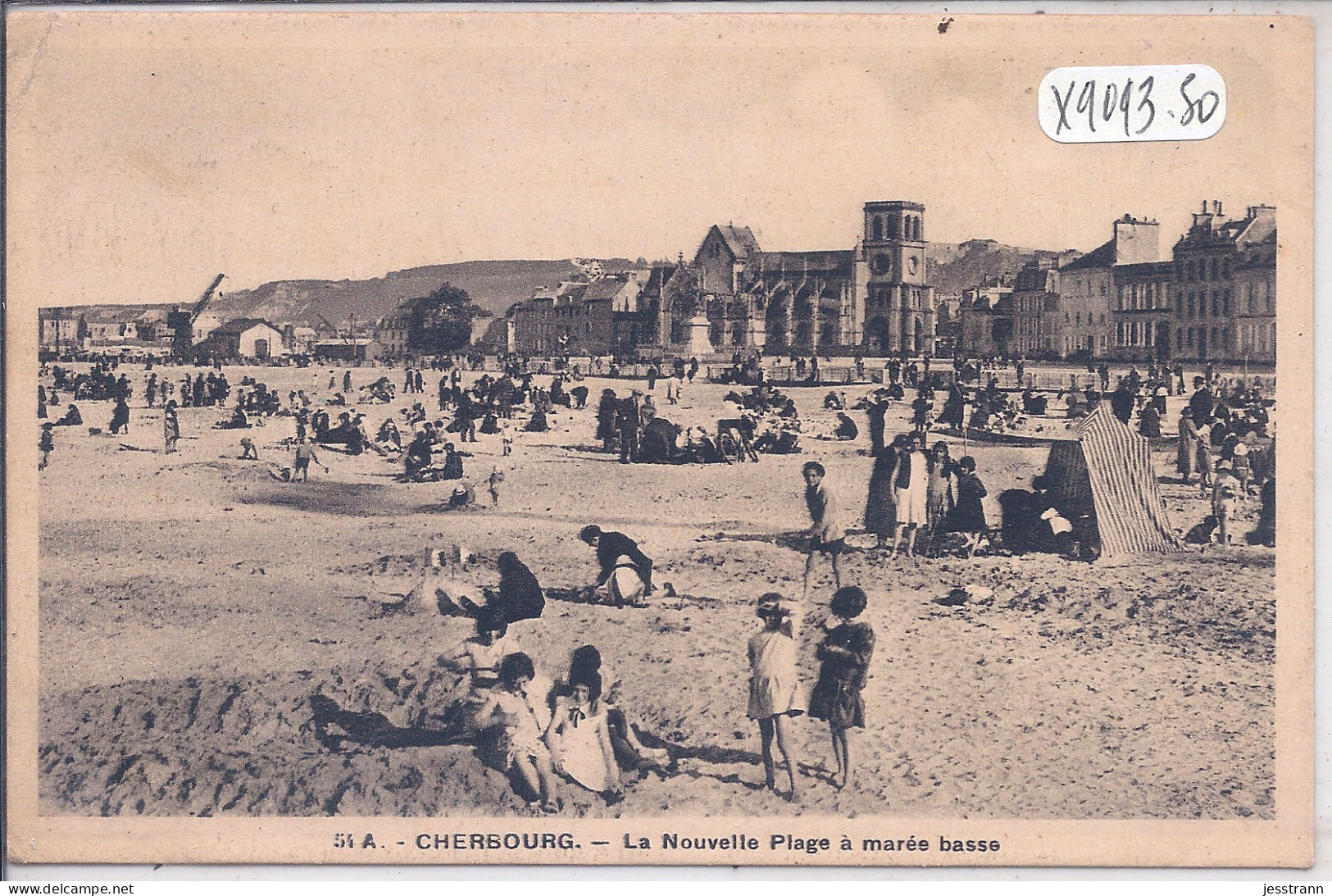 CHERBOURG- LA NOUVELLE PLAGE A MAREE BASSE - Cherbourg