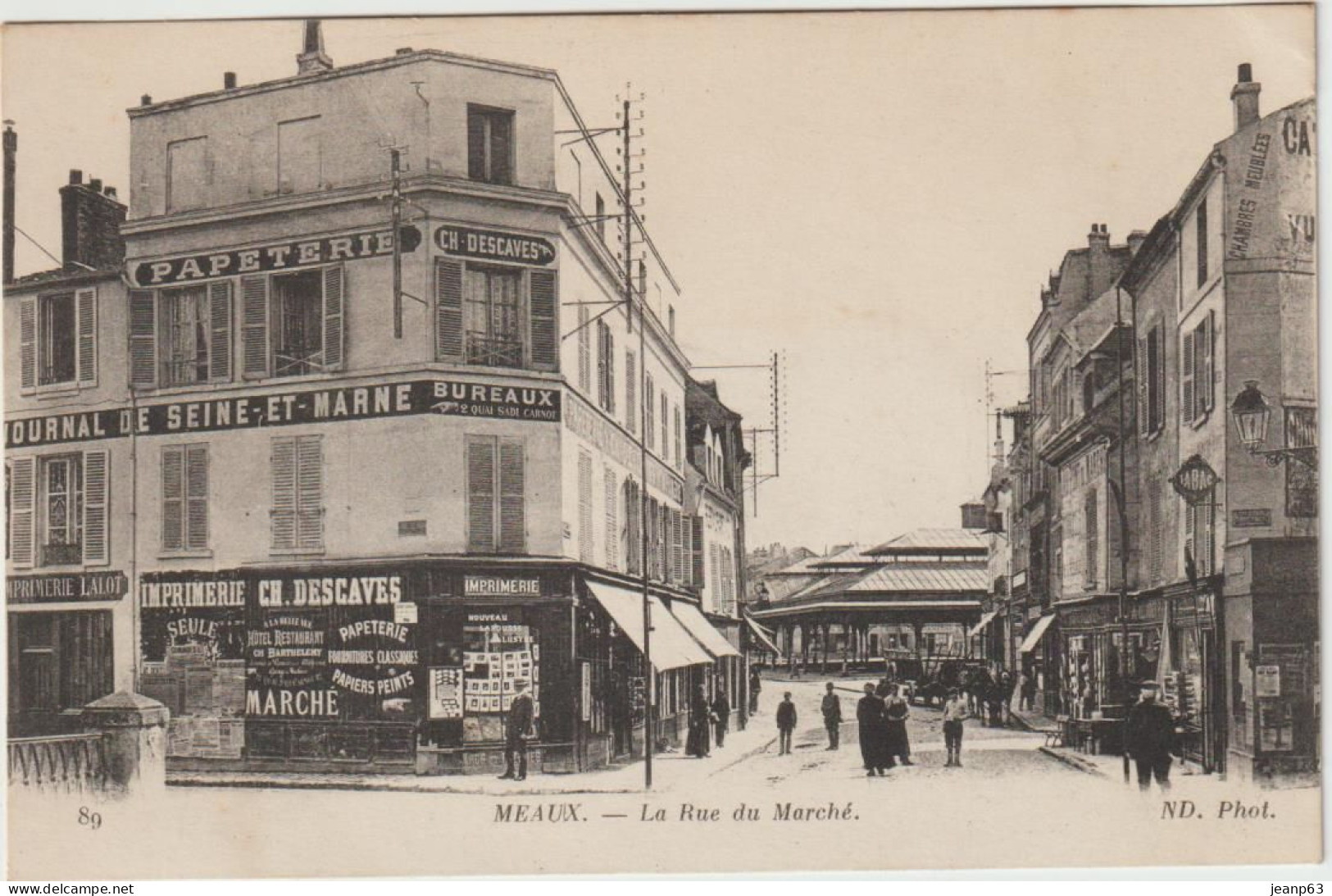 MEAUX. - La Rue Du Marché - Meaux