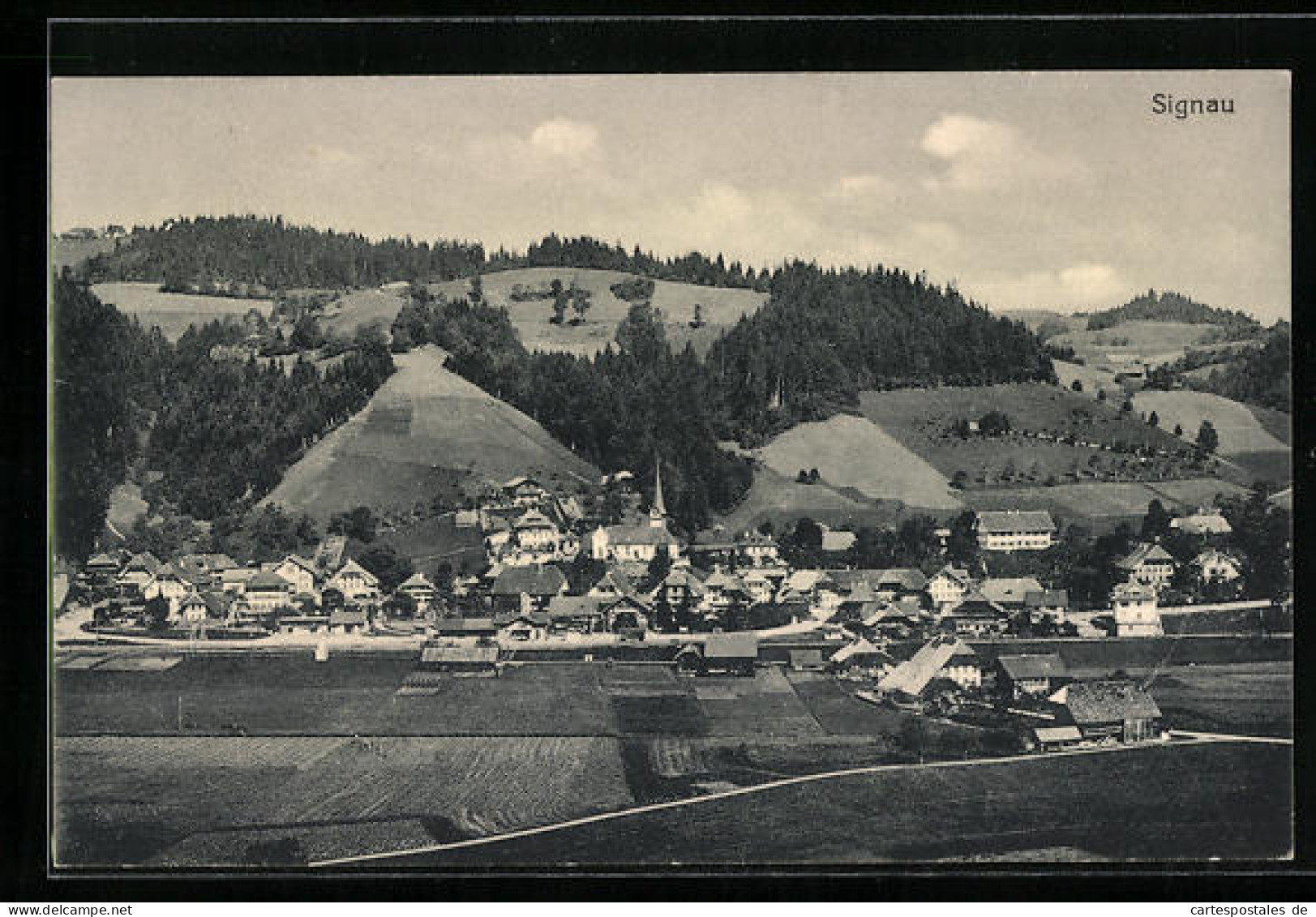 AK Signau, Generalansich Mit Der Kirche Im Zentrum  - Signau