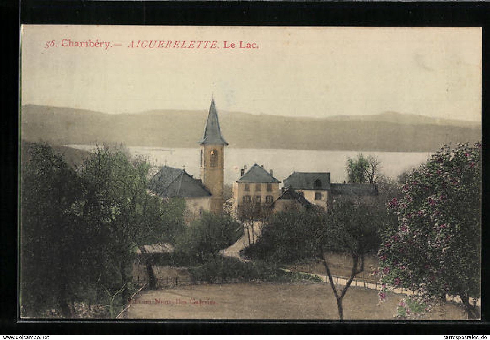 CPA Chambery, Aiguebelette, Le Lac, L`Eglise  - Chambery