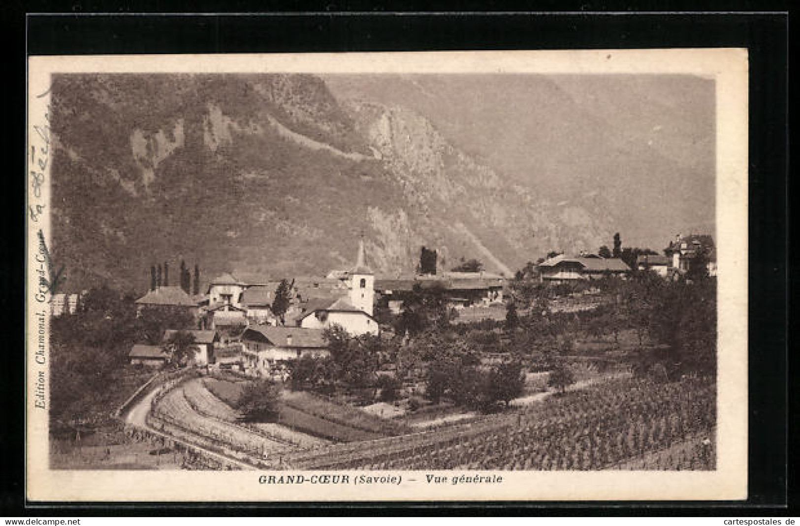 CPA Grand-Coeur, Vue Generale, L`Eglise  - Autres & Non Classés