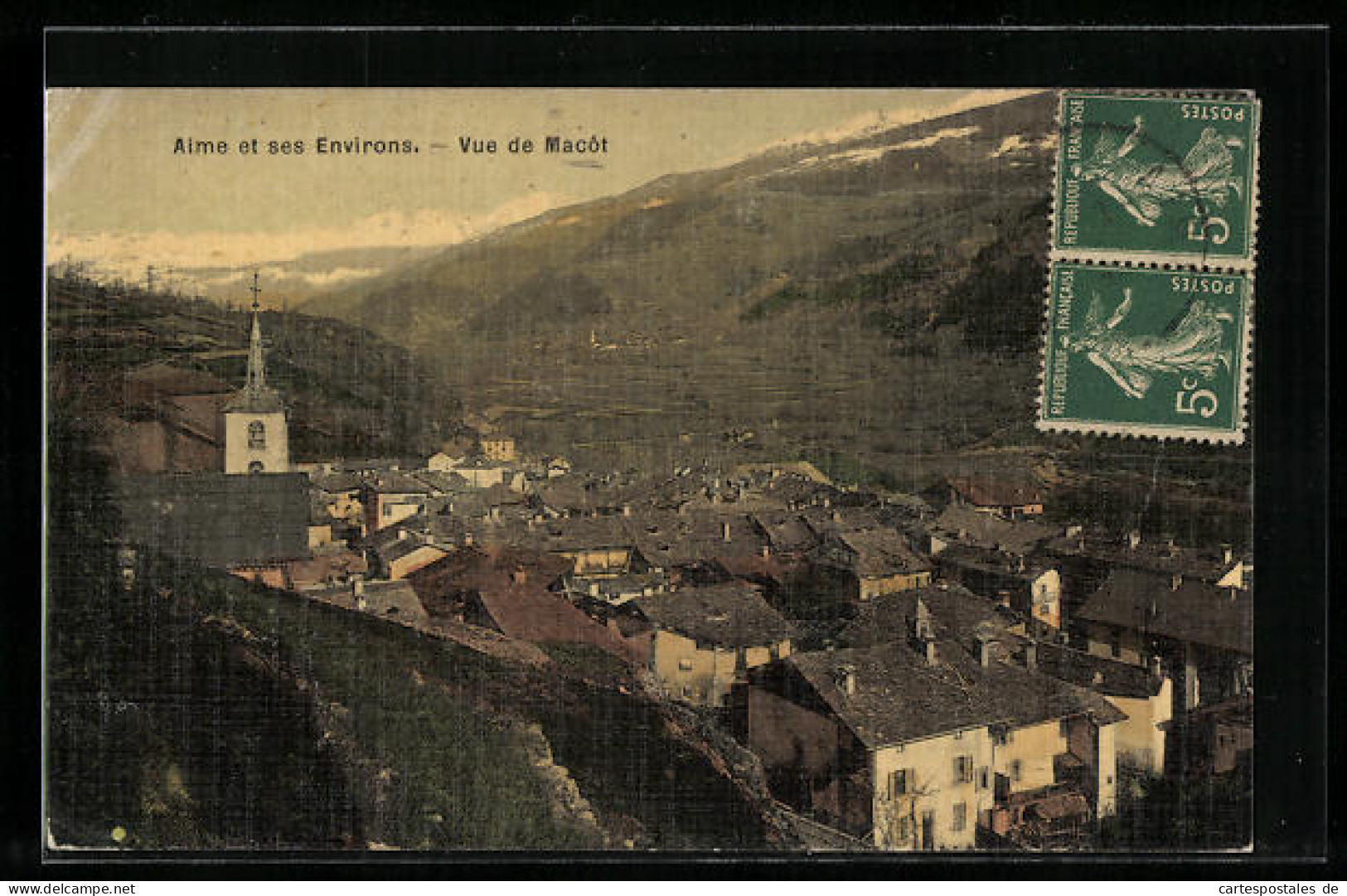 CPA Aimes, Vue De Macot, L`Eglise  - Sonstige & Ohne Zuordnung