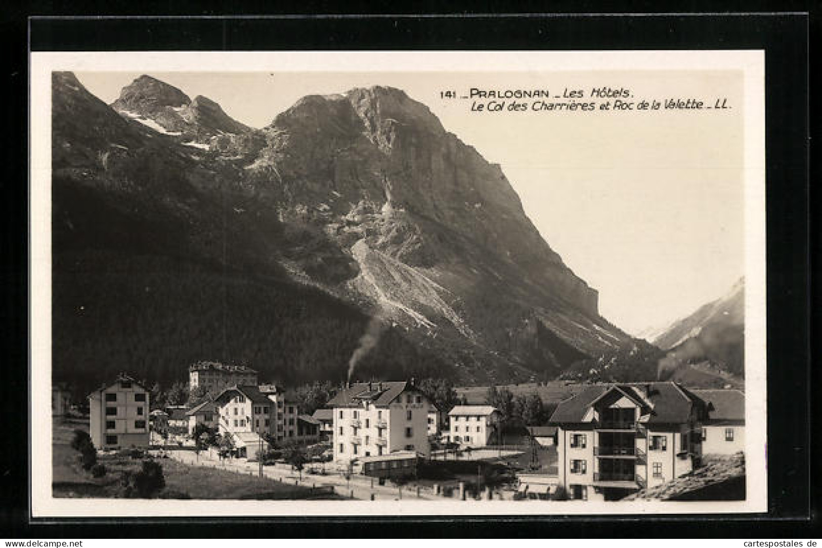 CPA Pralognan, Les Hotels, Le Col Des Charrieres Et Roc De La Valette  - Other & Unclassified