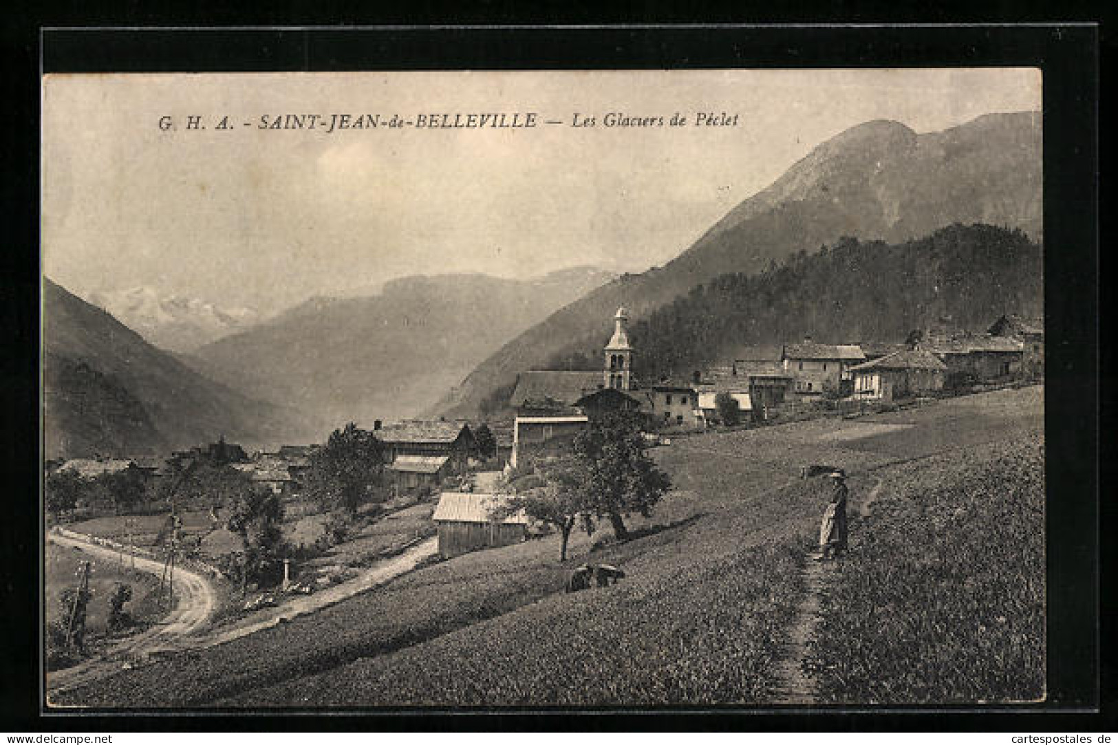 CPA Saint-Jean-de-Belleville, Les Glaciers De Peclet  - Other & Unclassified