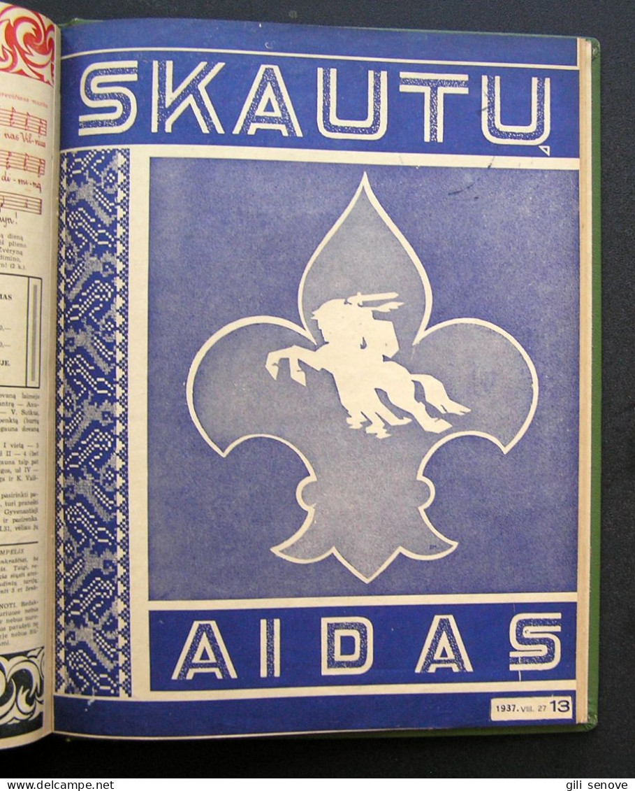 Lithuanian Magazine / Skautu Aidas 1940 Complete - General Issues