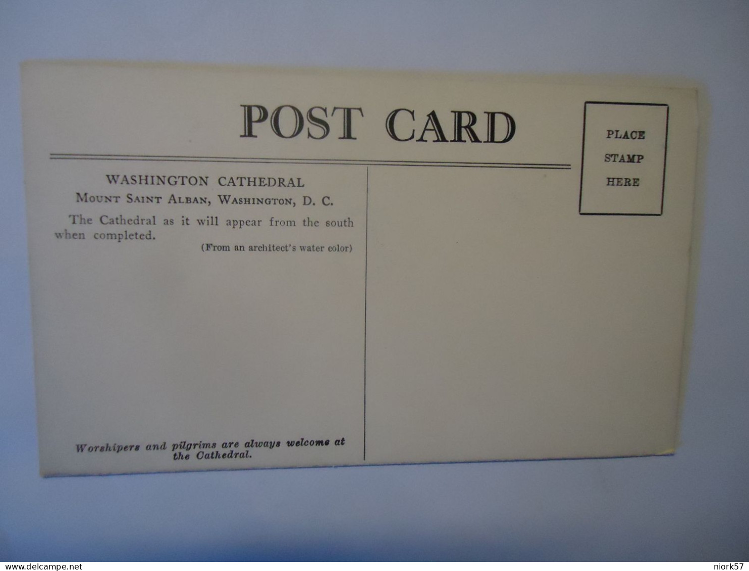 UNITED STATES   POSTCARDS  WASHINGTON  CHURCH - Autres & Non Classés