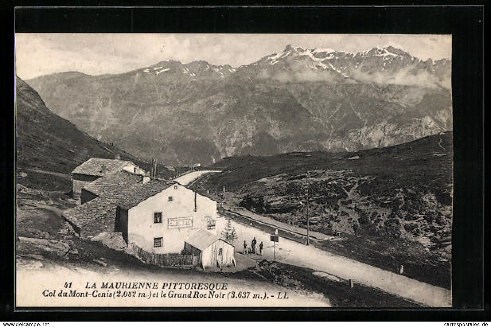 CPA La Maurienne Pittoresque, Col Du Mont-Cenis Et Le Grand Roc Noir  - Otros & Sin Clasificación