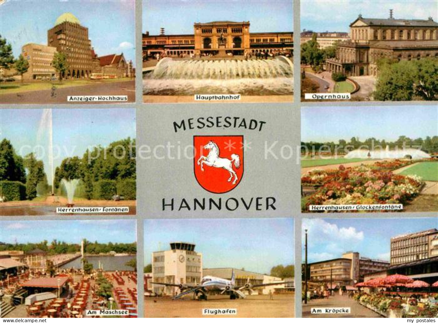72860159 Hannover Anzeiger Hochhaus Bahnhof Opernhaus Herrenhausen Schlosspark F - Hannover