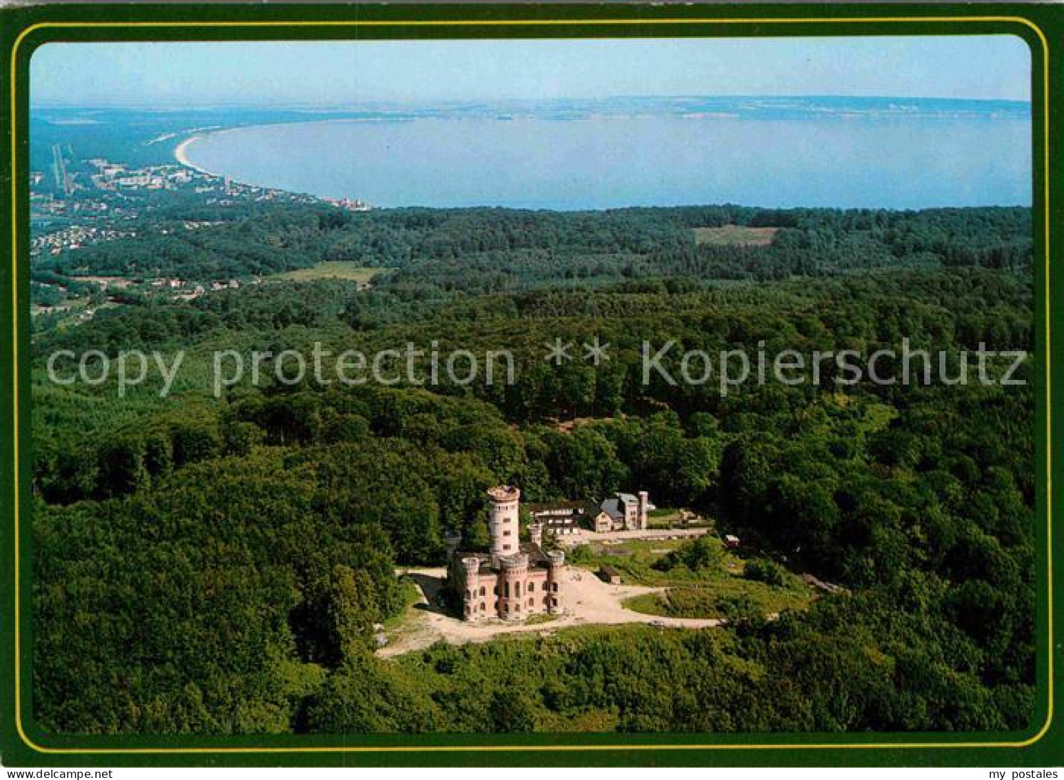 72860149 Granitz Ruegen Jagdschloss Mit Blick Auf Ostseebad Binz Fliegeraufnahme - Andere & Zonder Classificatie