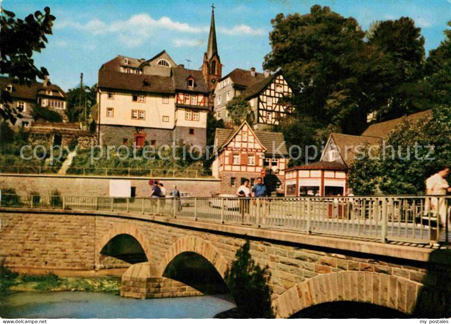 72860124 Bad Berleburg Bruecke Altstadt Luftkurort Im Wittgensteiner Berg Und Wa - Bad Berleburg