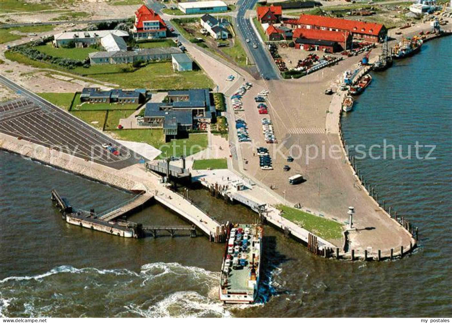 72860046 Norderney Nordseebad Hafen Mit Faehranleger Fliegeraufnahme Norderney - Norderney