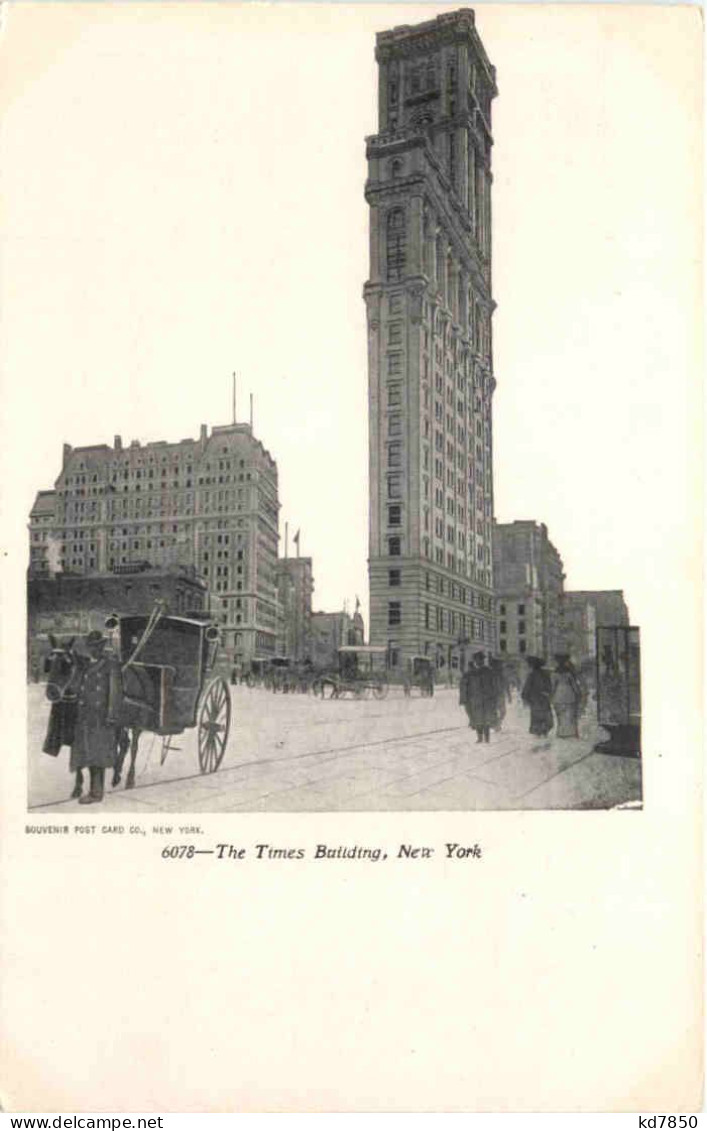 New York - The Times Building - Andere & Zonder Classificatie