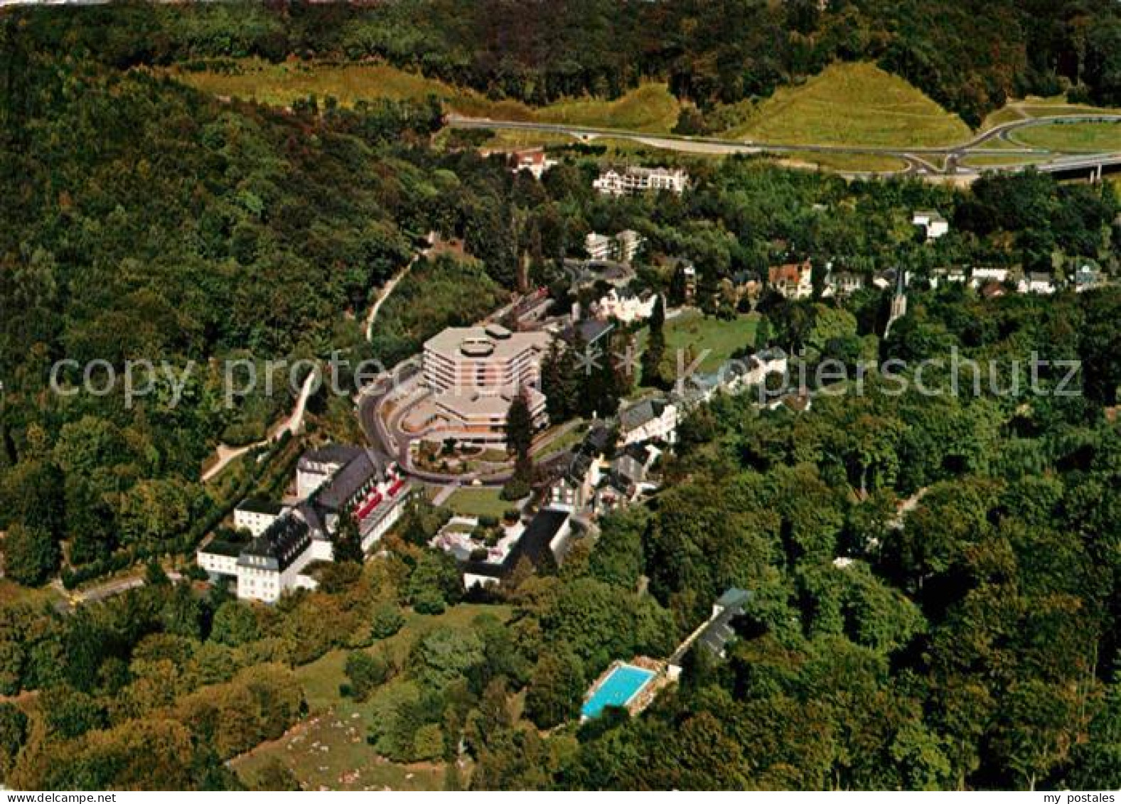 72859988 Schlangenbad Taunus Fliegeraufnahme Hessisches Staatsbad Schlangenbad - Andere & Zonder Classificatie