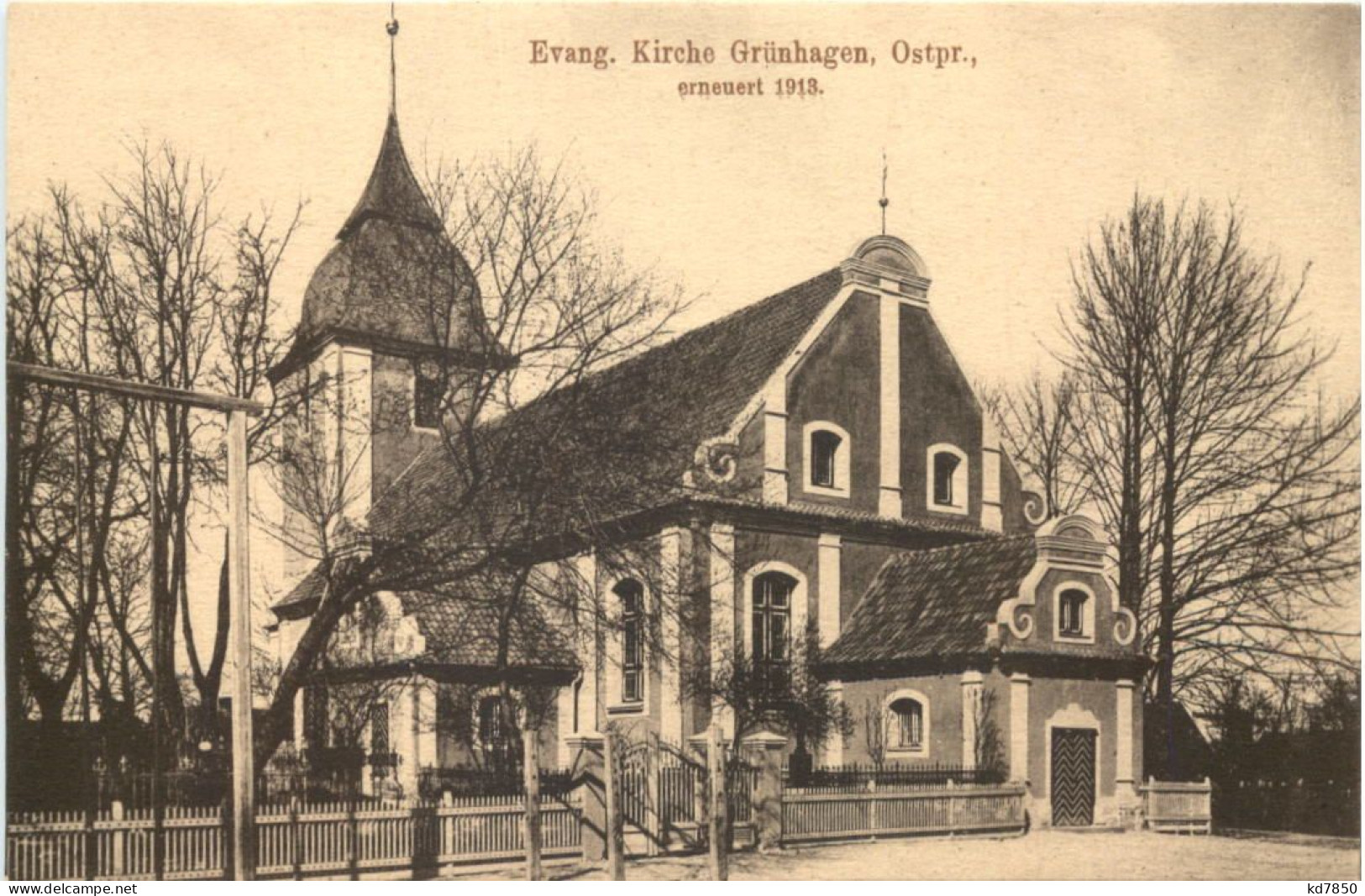 Grünhagen - Ostpreussen - Evang. Kirche - Ostpreussen