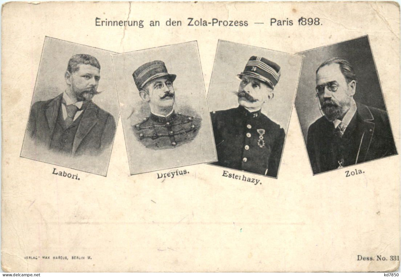 Paris - Zola Prozess 1898 - Other & Unclassified