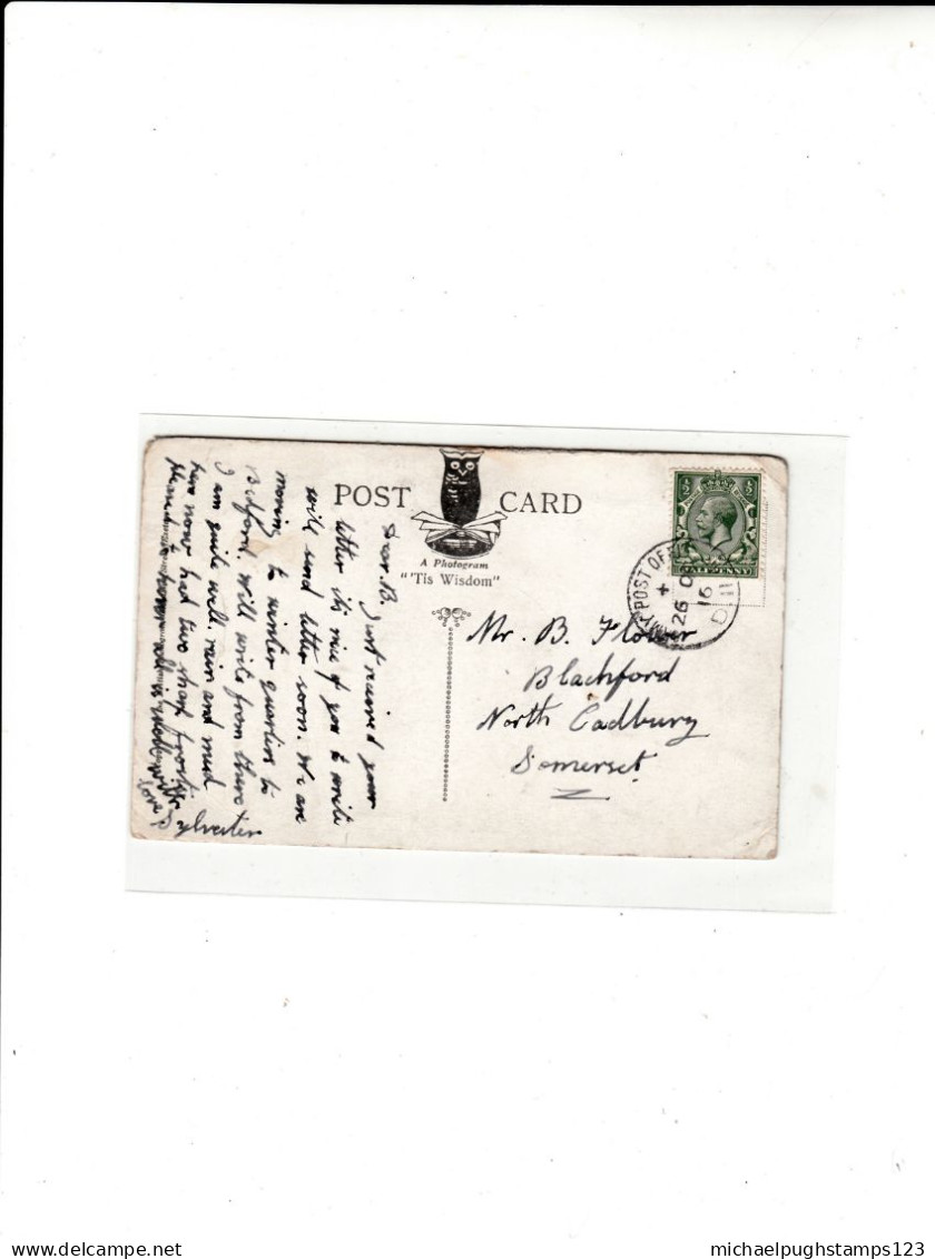 G.B. / W.W.I. Military Mail - Unclassified