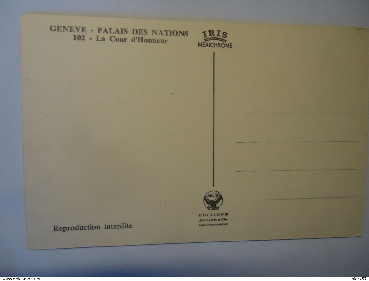 SWITZERLAND   POSTCARDS   GENEVE PALAIS DES NATIONS - Other & Unclassified