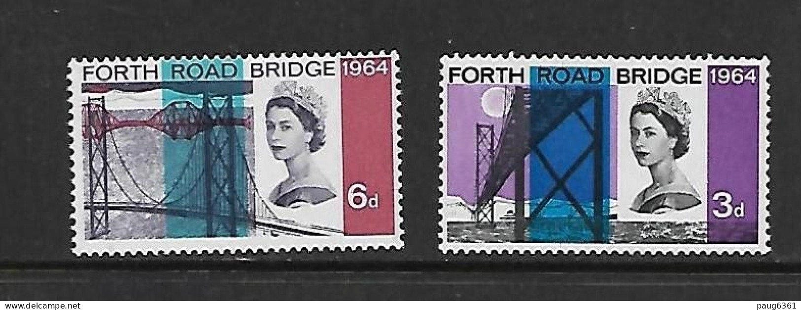 GRANDE-BRETAGNE 1964 PONT  YVERT N°395/396 NEUF MNH** - Bridges