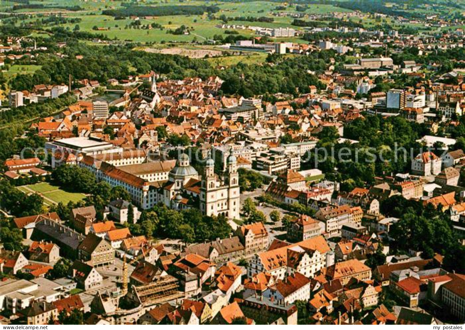 72859275 Kempten Allgaeu Basilika St Lorenz Mit Residenz Und Altstadt Fliegerauf - Kempten