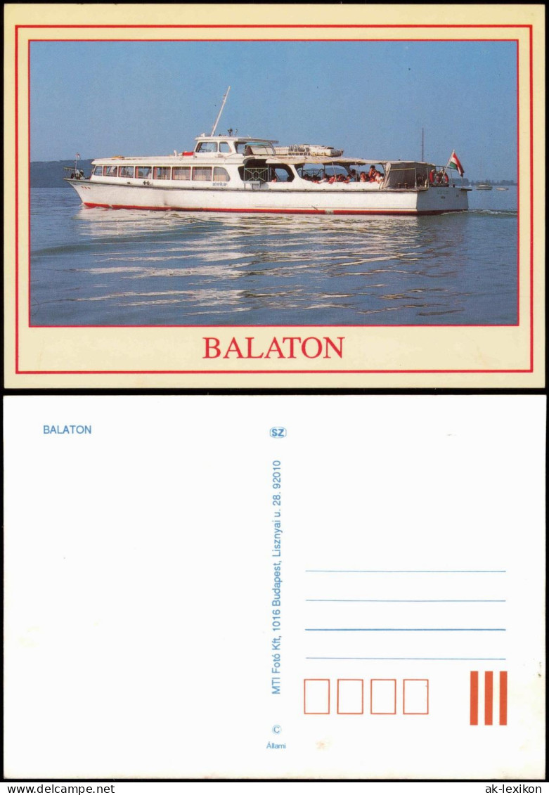 Postcard .Ungarn Balaton Matorschiff - Magyar 1986 - Ungheria
