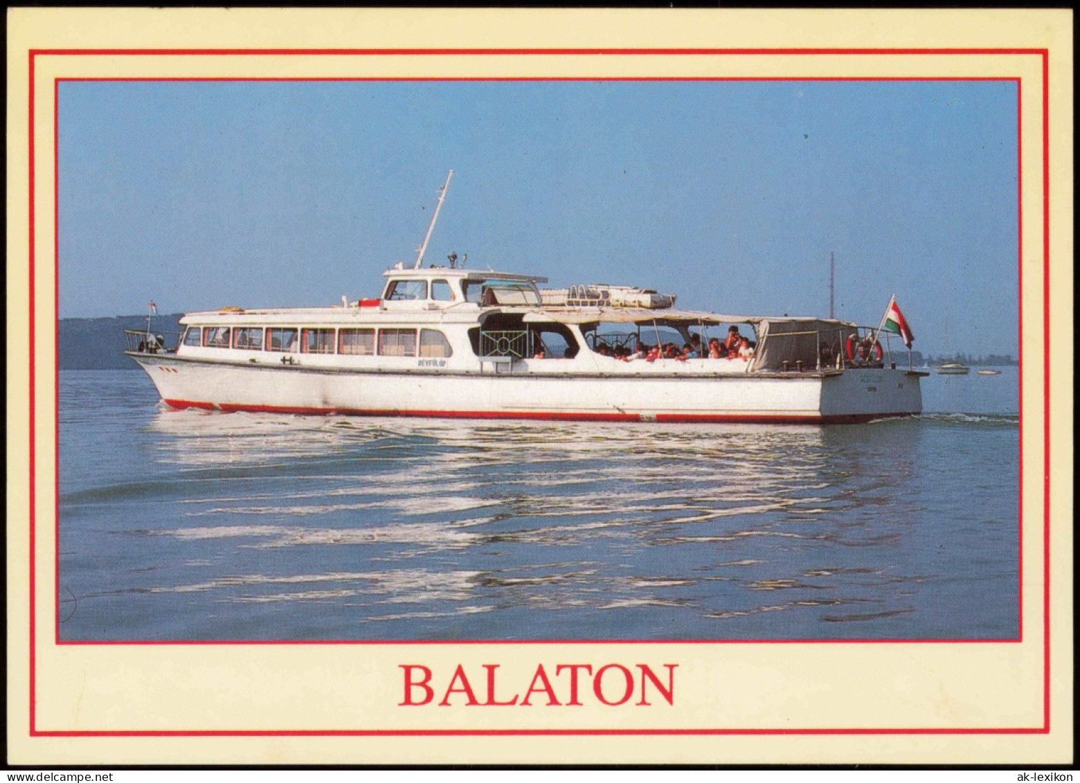 Postcard .Ungarn Balaton Matorschiff - Magyar 1986 - Hungary