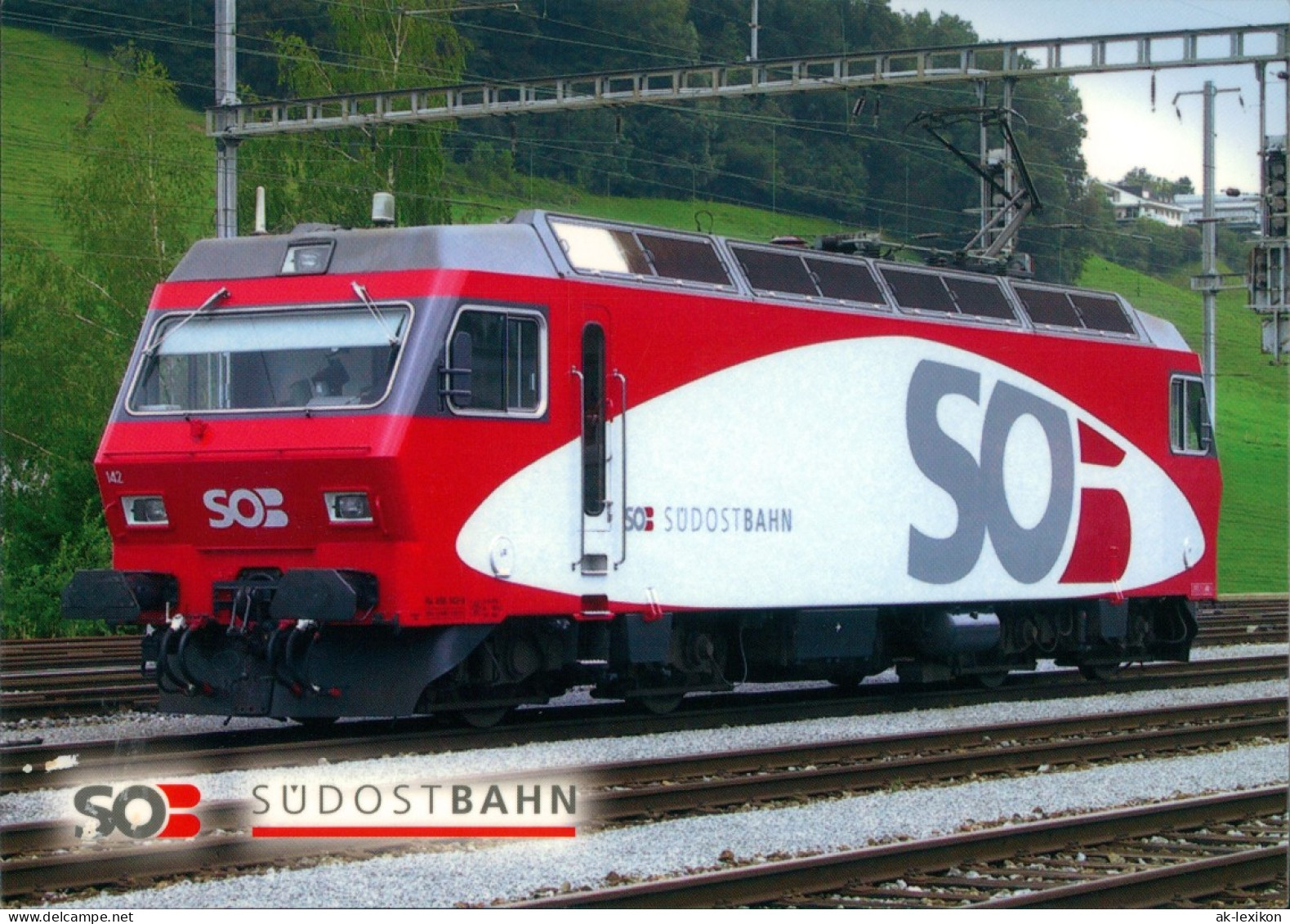 Verkehr & Eisenbahn: SOB SÜDOSTBAHN Elektro-Lokomotive SOB-Lokomotive 456 2000 - Trains