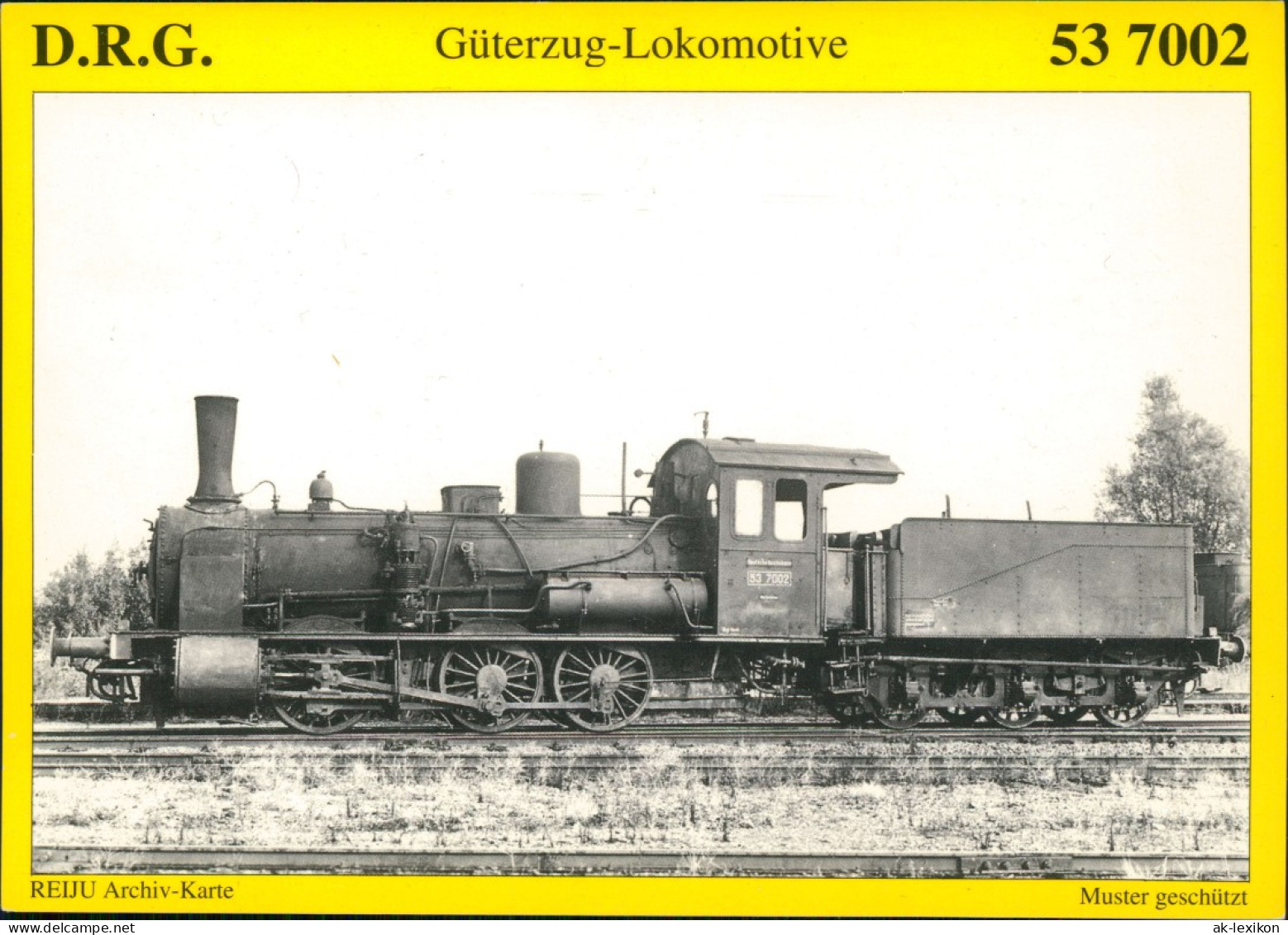 Verkehr/KFZ - Eisenbahn/Zug/Lokomotive Dampf-Güterzuglokomotive 53 7002 2002 - Trains
