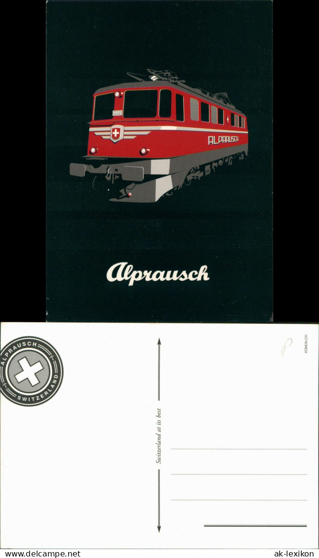 ALPRAUSCH Verkehr/KFZ - Eisenbahn/Zug/Lokomotive Switzerland Schweiz 1980 - Eisenbahnen