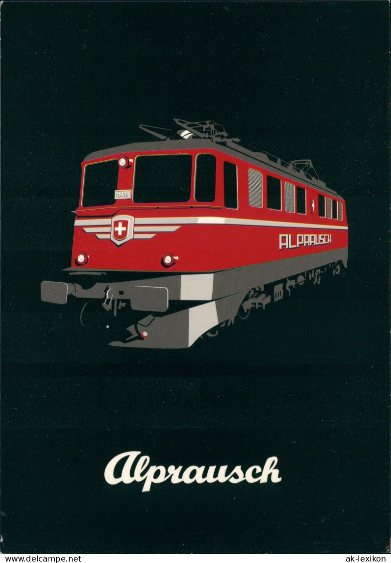 ALPRAUSCH Verkehr/KFZ - Eisenbahn/Zug/Lokomotive Switzerland Schweiz 1980 - Trains