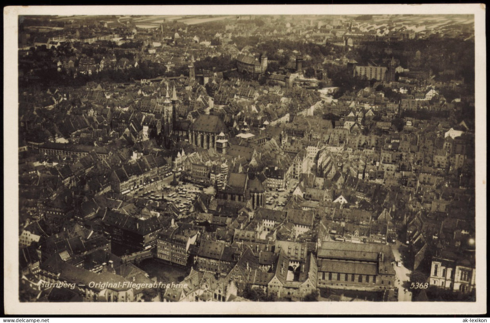 Ansichtskarte Nürnberg Luftbild Fliegeraufnahme 1930 - Nuernberg