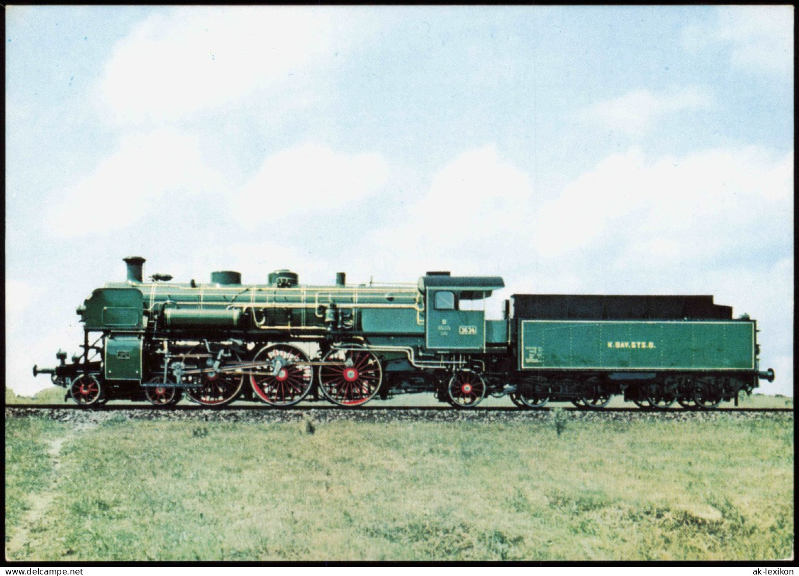 Dampflok  184, Schnellzuglokomotive S3/6 Ehem. Bayerischen Staatsbahn 1980 - Trenes