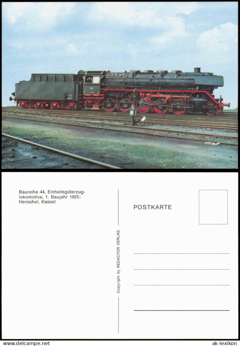 Eisenbahn Dampflokomotive Baureihe 44 Einheitsgüterzug-Lokomotive 1980 - Eisenbahnen