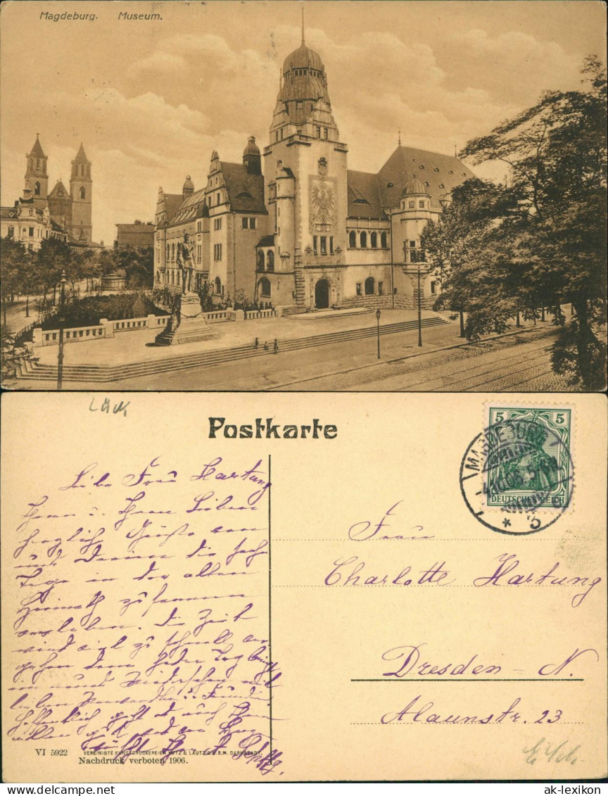 Ansichtskarte Magdeburg Museum 1908 - Autres & Non Classés