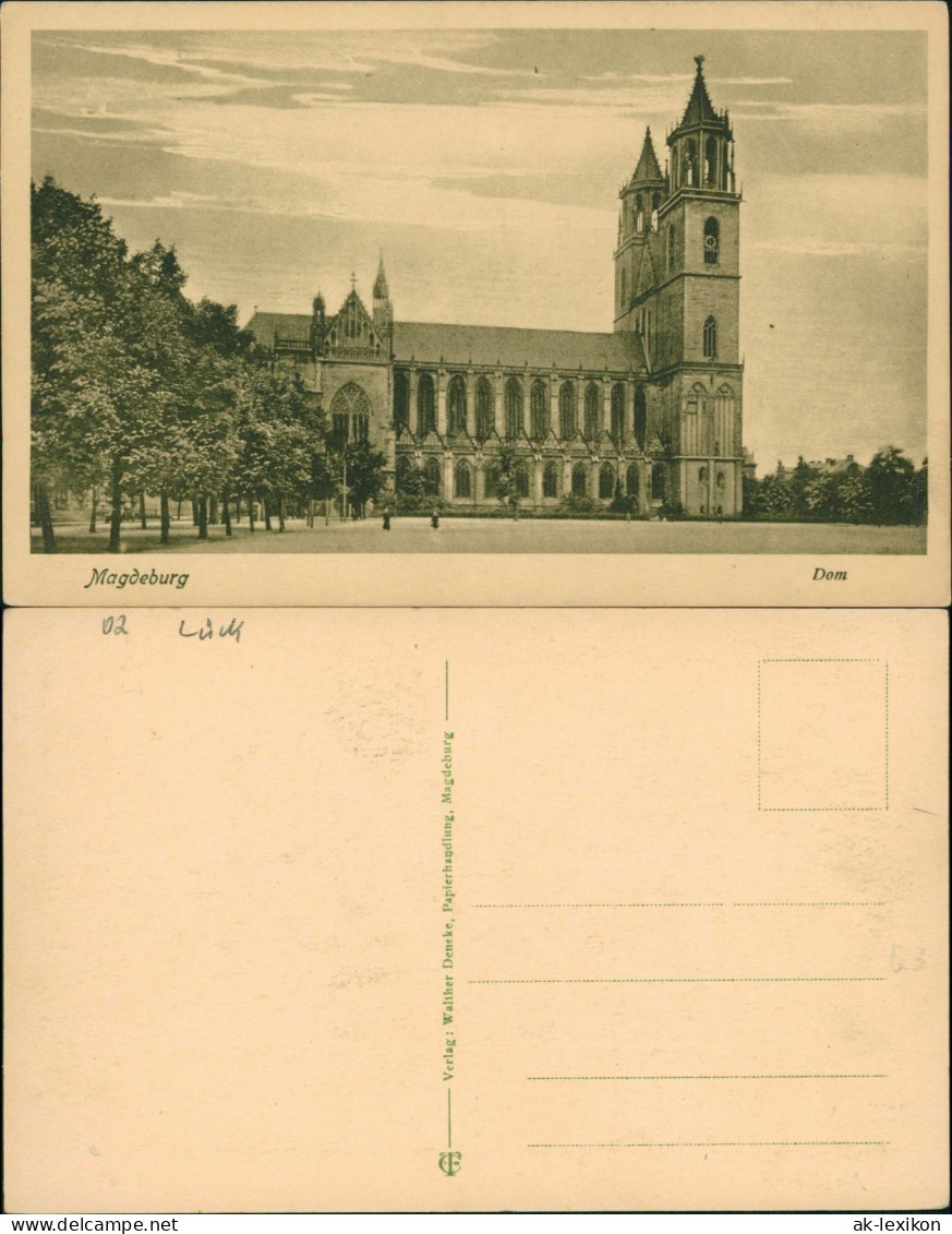 Ansichtskarte Altstadt-Magdeburg Dom 1924 - Altri & Non Classificati