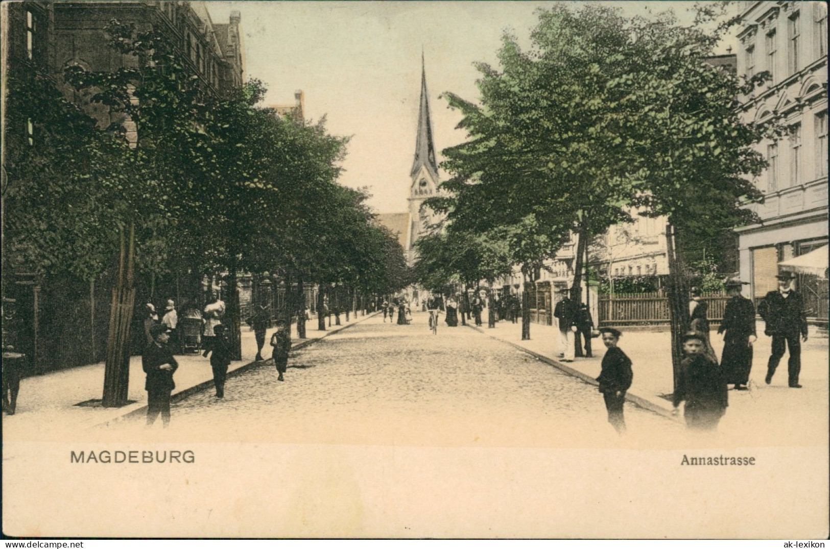 Ansichtskarte Magdeburg Annastrasse 1908 - Autres & Non Classés