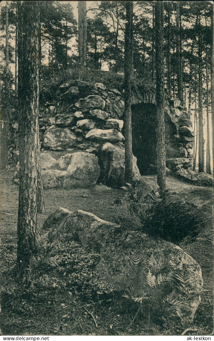 Postcard Wehrau Osiecznica Grotte Schlesien 1913 - Schlesien