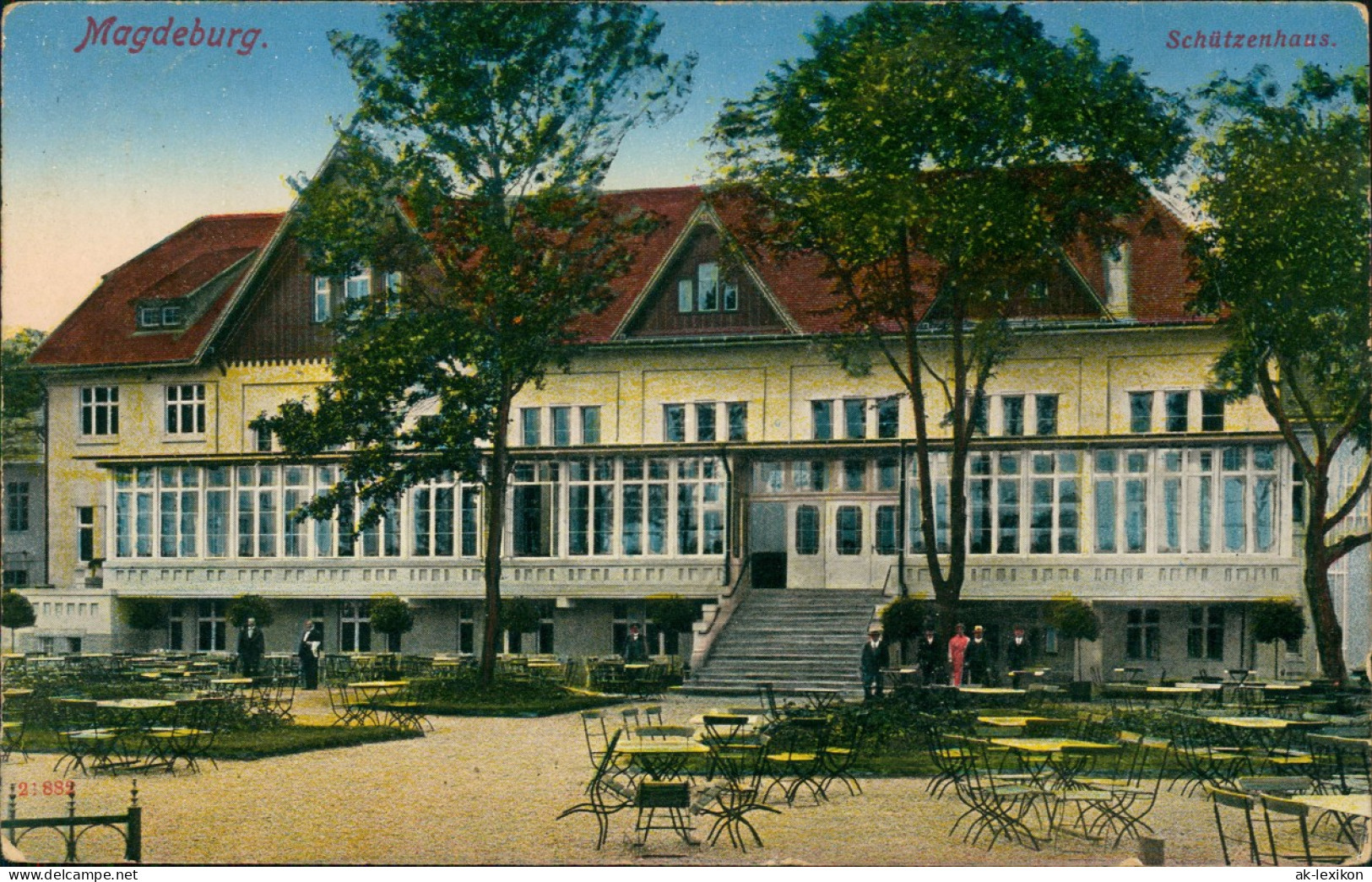 Ansichtskarte Magdeburg Schützenhaus 1912 - Altri & Non Classificati