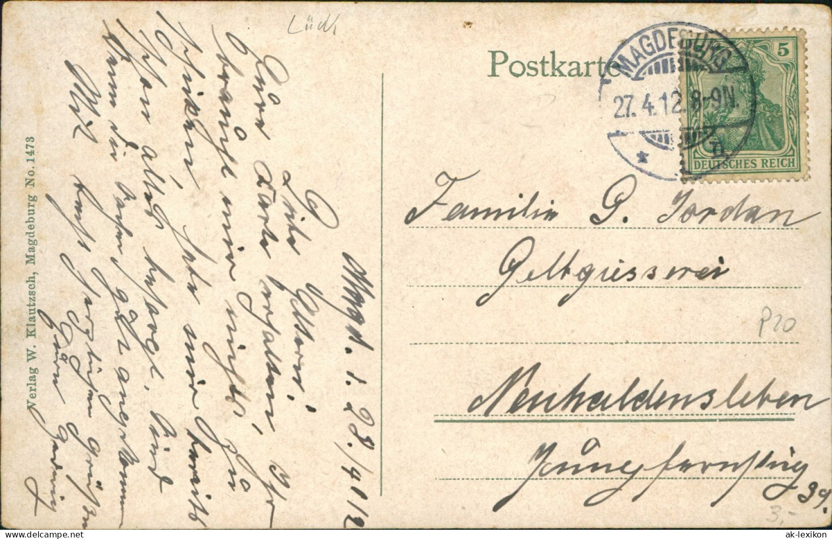Ansichtskarte Magdeburg Schützenhaus 1912 - Sonstige & Ohne Zuordnung