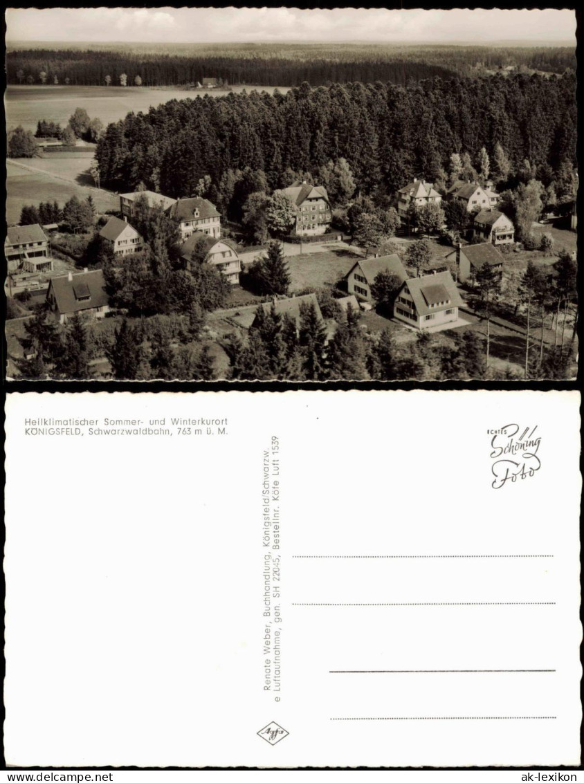 Königsfeld Im Schwarzwald Luftbild Schwarzwaldbahn Schwarzwald 1960 - Other & Unclassified