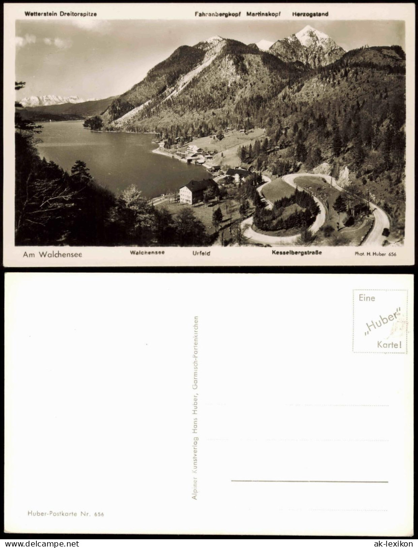 Urfeld-Kochel Am See Wetterstein Dreitorspitze Kesselbergstraße 1959 - Other & Unclassified